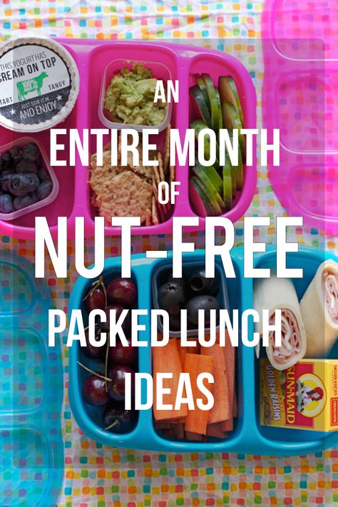 Packed Lunch Ideas, Nut Free Snacks, Healthy Breakfast Bowl, Kindergarten Lunch, Preschool Lunch, Tree Nut Allergy, Lunch Box Bento, Nut Free Recipes, Messy Kids