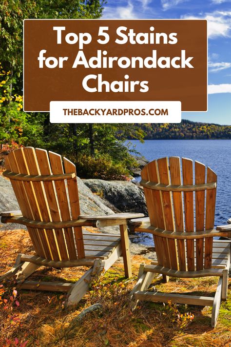 Want to keep your Adirondack chairs looking fresh and vibrant? Discover the 5 best stains that not only highlight the wood's natural grain but also provide superior durability. Say goodbye to weather damage and hello to stunning outdoor furniture! Water Based Wood Stain, Restore Wood, Wood Adirondack Chairs, Wood Sealer, Oil Based Stain, Exterior Stain, General Finishes, Water Based Stain, Old Chairs