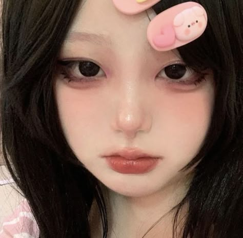 Doll Makeup Tutorial, Makeup Asia, Makeup Kawaii, Mekap Mata, Anime Eye Makeup, Gyaru Makeup, Makeup Tip, Anime Makeup, Cute Eye Makeup