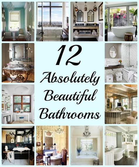 12 Absolutely Beautiful Bathrooms Crystal Bathroom Decor, Decorate A Bathroom, Easy Bathroom Organization, Dark Bathroom, Top Bathroom Design, Crystal Bathroom, Bathrooms Inspiration, Bathroom Design Small Modern, Bathroom Baskets