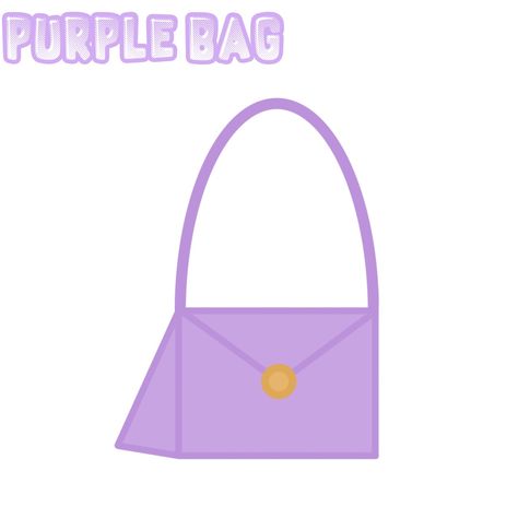 Made by me ☺️ Gacha Props, Purple Bag, Made By Me, Purple