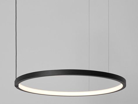 Office Lamp Ceiling, Office Pendant Light, Lobby Lighting, Hoop Light, House Ceiling, Circular Lighting, House Ceiling Design, Office Lamp, Suspended Lighting