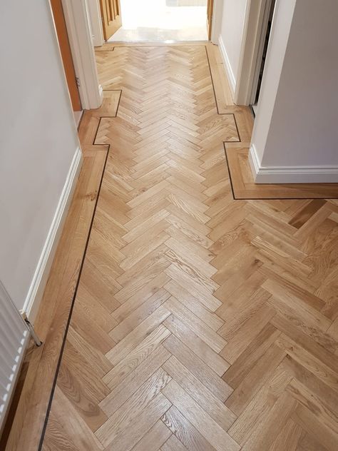 Wood Floor Installation, Wine Room Design, Wood Floor Design, Herringbone Wood, Herringbone Wood Floor, Oak Wood Floors, Ivy House, Flooring Projects, House Tiles