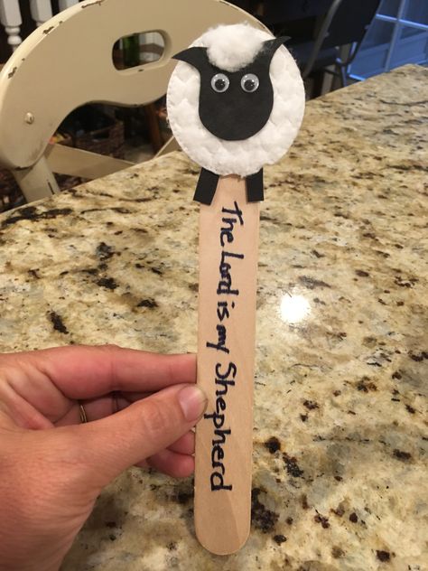 God Is My Friend Craft, Shepherd Crook Craft, God Is Our Shepherd Craft, Bible Story Arts And Crafts, The Lord Is My Shepherd Craft Preschool, Church Preschool Crafts, Vacation Bible School Crafts For Kids, Good Shepherd Craft Sunday School, Kids Church Crafts Easy