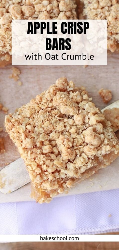 Apple Crisp Bars, Vegan Crisp, Apple Squares, The Best Apple Crisp, Apple Crumble Bars, Apple Square, Apple Scones, Thanksgiving Baking, Best Apple Crisp