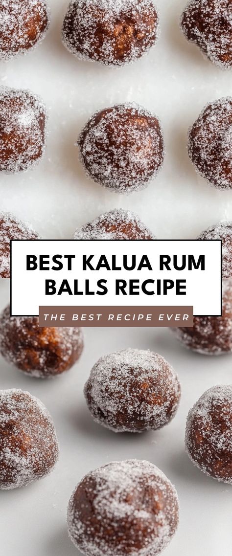 Image for Best Kalua Rum Balls Recipe Rum Balls Recipe, Enjoy With Friends, Fun Dessert, Rum Balls, Best Christmas Recipes, Best Food Ever, Balls Recipe, No Bake Treats, Christmas Recipes