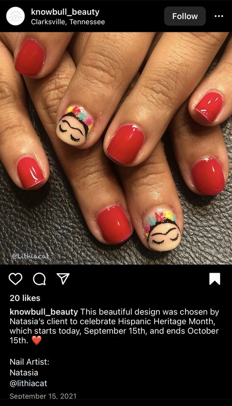 Hispanic Heritage Nails, Hispanic Nails Designs, Hispanic Nails, Polish Ideas, Hispanic Heritage Month, Hispanic Heritage, Nails Designs, Nail Artist, Beautiful Design