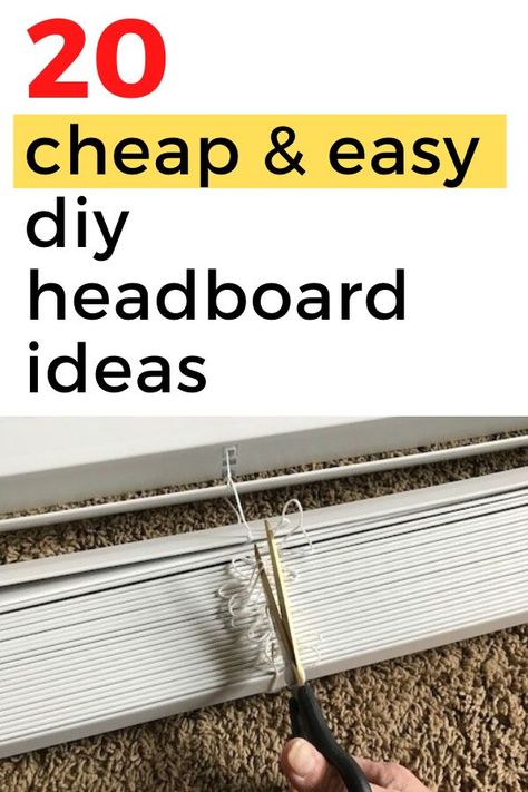 Diy Bedhead Ideas Simple, King Sized Headboards Diy, Bedhead Ideas Diy, Do It Yourself Headboard Ideas, Simple Diy Headboard Ideas, Headboard Hacks Diy, How To Make A Queen Size Headboard, Queen Bed Headboards Diy, Diy Rustic Headboard Ideas