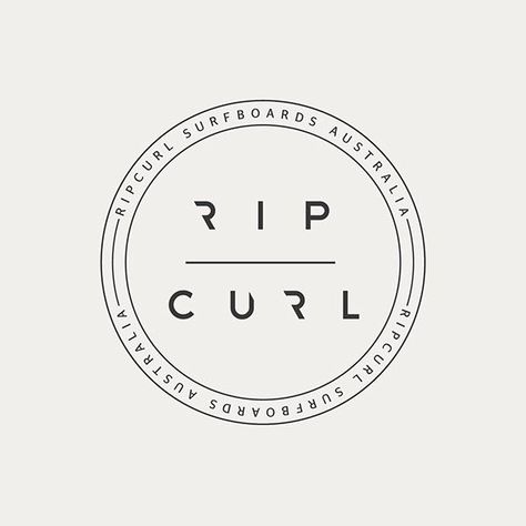 Various logos for Rip Curl surfing company Alana Blanchard, Surfing Quotes, Surf Stickers, Surf Logo, Design Jersey, Clothing Brand Logos, Surf Brands, Surf Design, Design Your Own Logo