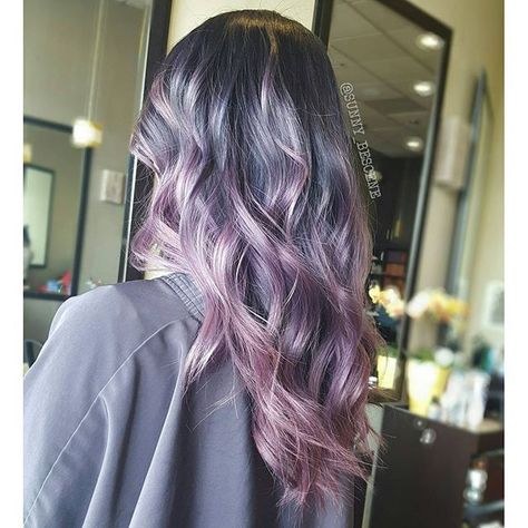 30 Ombre Pink Hair Styles at CherryCherryBeauty.com Silver Purple Hair, Color Melting Hair, Blue Grey Hair, Purple Ombre Hair, Dyed Hair Pastel, Pastel Ombre, Going Grey, Bright Hair Colors, Silver Hair Color