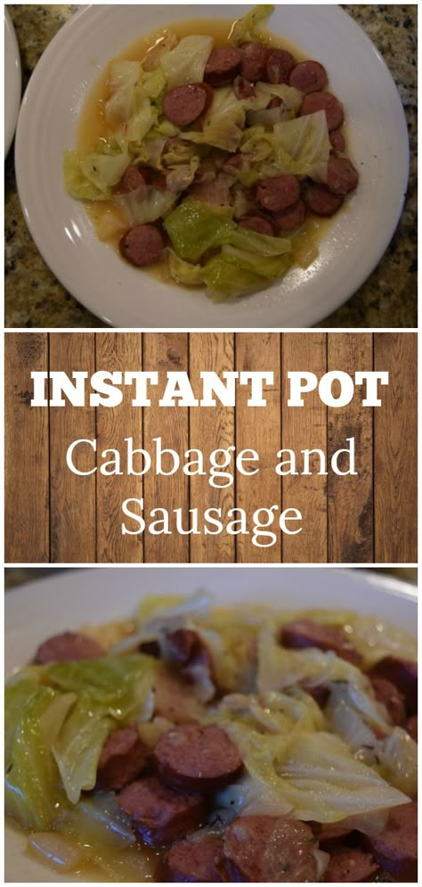 Instant Pot Cabbage And Sausage, Kielbasa Cabbage, Instant Pot Cabbage, Sausage And Cabbage, Kielbasa And Cabbage, Sausage Dinner, Cabbage And Sausage, Diy Easy Recipes, Sausage Dishes