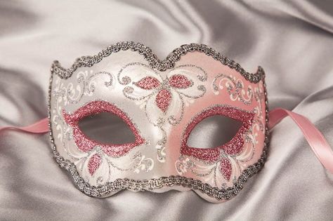 ♥ Pink Masquerade Mask, Masquerade Mask Diy, Ball Masks, Masquerade Ball Masks, Masquerade Ball Party, The Mask Costume, Masquerade Theme, Ball Mask, Pink Mask