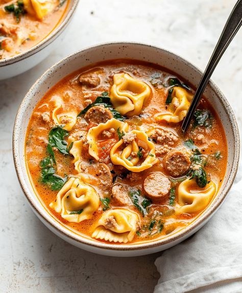 Crockpot Tortellini Soup With Sausage Recipe