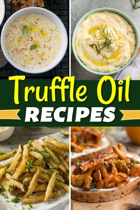 Truffle Food Recipes, Truffle Oil Steak, Recipes With Truffle Butter, Cooking With Truffle Oil, Recipe With Truffle Oil, White Truffle Oil Recipes Pasta, White Truffle Recipes, Uses For Truffle Oil, How To Use Truffle Oil