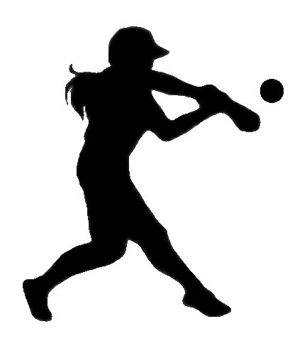 SOFTBALL!!!!!!!!!!!! Softball Silhouette, Eye Black Softball, Volleyball Silhouette, Sailor Moon Halloween, Yellow Flower Photos, Dandelion Pictures, Softball Clipart, Softball Bat, Girl Drawing Easy