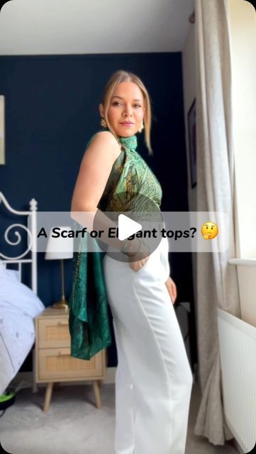 Fabi OBrien on Instagram: "From scarf to stunning: 3 tops, 1 accessory! 🧣✨ Which look stole the show?   TAG someone who would love this, & add me to your favorites for new style ideas!  Don’t forget to save this video to refer back to whten you’re ready to get dressed up!   #scarfstyle #eleganttransformations #style #fashionhacks #ootd" Scarf Top Ideas, New Style Ideas, Fall Mood Board, Fall Mood, Stole Scarf, Scarf Top, Add Me, Tag Someone Who, Tag Someone