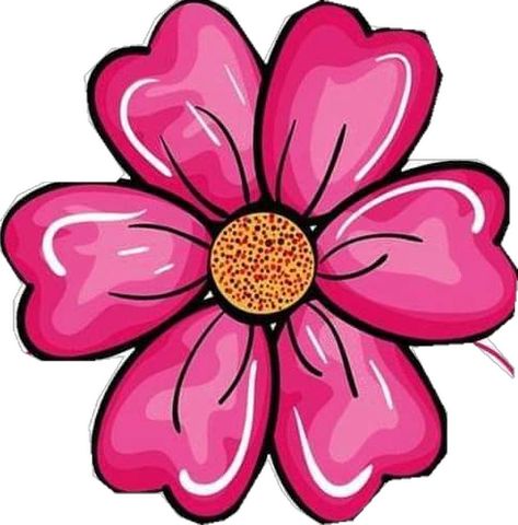 Pretty Flower Drawing, Cute Flower Drawing, Simple Flower Drawing, 3d Paper Flowers, Easy Flower Drawings, Paper Wall Hanging, Flower Doodles, Flower Clipart, Art Drawings For Kids