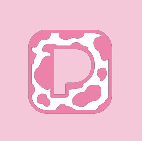 Pandora Icon Pink, Pink Pandora Icon, Pink Cow Print App Icons, Cow Icon, Icon X, Love Pink Wallpaper, Pink Cow, Custom Icons, Phone Apps