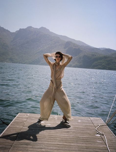 Lake Como (WSJ) Lake Style, Art Partner, Wsj Magazine, Calvin Klein 205w39nyc, Red Louboutin, Vogue Italia, Lake Como, Magazine Art, Model Poses