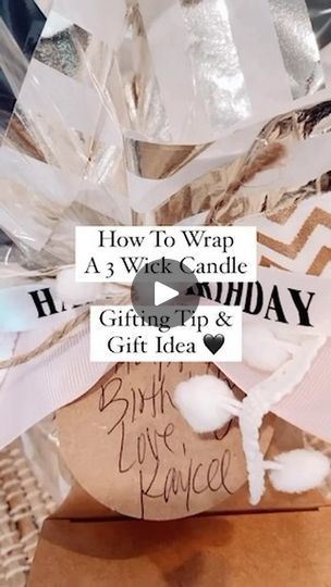 68K views · 26 reactions | Here is a fun & easy way to wrap up a 3 wick candle. I love to add these little gift boxes with the hanger & fill them with an extra treat. Happy Gifting! Follow along @thegiftstagram for more gift ideas 🖤

Comment - link for the link to be sent to you! 
.
.
.
#gift #gifts #giftidea #giftideas #giftgiving #giftguide #giftwrapping #giftbox  #perfectgift #uniquegifts #giftingmadeeasy #bathandbodyworks #bathandbody #tutorials #giftwrapping #giftwrap #giftwrappingideas #giftwrapped | Giftstagram Wrapping A Candle Gift, Candle Gift Wrapping Ideas, Wrapping Candles For Gifts, Candle Wrapping Ideas, Candle Gift Box Ideas, Wrapping Candles, Gift Wrapping Candles, 3 Wick Candle, Candle Gift Box