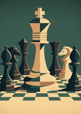 Board Game Painting, Chess Club Poster, Chess Art Paintings, Chess Art Illustration, Chess Board Art, Chess Artwork, Chess Illustration, Chess Painting, Gambit Wallpaper