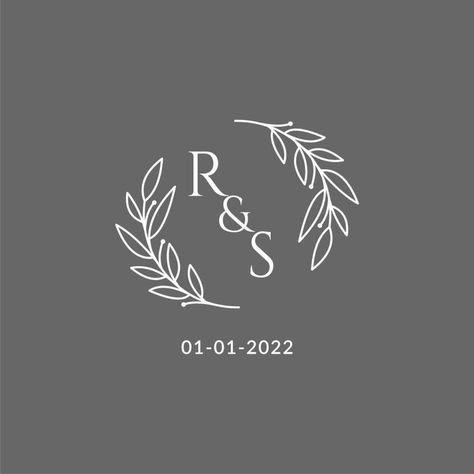 Initial letter RS monogram wedding logo with creative leaves decoration Rs Monogram, Leaves Decoration, Wedding Logo Monogram, Wedding Logo, Wedding People, Wedding Logos, Cityscape Photos, Leaf Decor, Nature Backgrounds