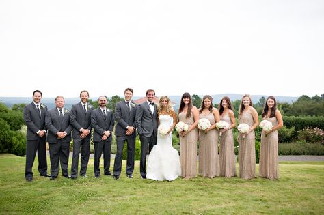 Elegant Gray, Taupe Wedding Party Vineyard Wedding Bridal Party, Taupe Wedding Party, Taupe Dresses, Taupe Bridesmaid, Taupe Wedding, Wedding Parties Pictures, Groomsmen Grey, Taupe Bridesmaid Dresses, Wedding 2025