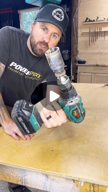 Nick Starrett on Instagram: "Quick hole saw tip! 
.
.
#woodworker #woodworking #wooddesign #carpentry #construction #holesaw #dıy #diytip #tool #tooltip" Hole Saw, Wood Design, Carpentry, How To Use, House Interior, Woodworking, On Instagram, Instagram