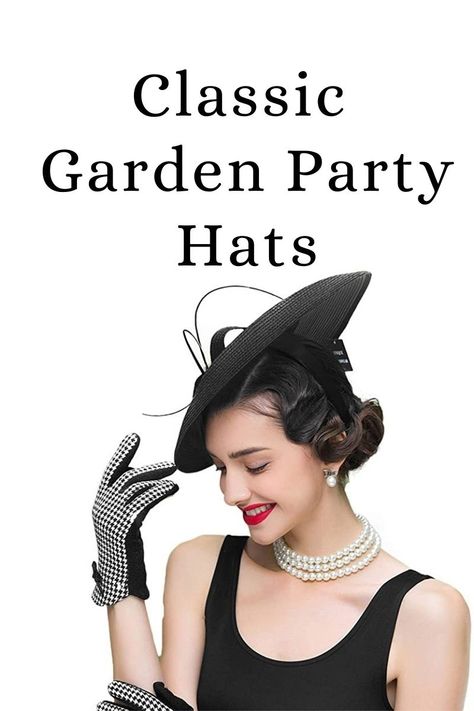 classic garden party hats Garden Party Hats, High Tea Hats, High Tea Wedding, Fascinator Hats Outfit, Vintage High Tea, Vintage Tea Parties, Burgundy Hat, Tea Hats, Garden Tea Party