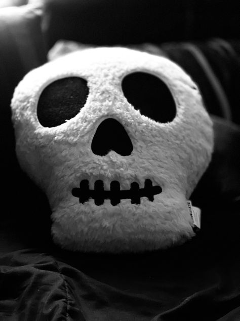 Halloween | Spooky Pillow | Ghosts | Skull Plushy | Halloween Decor | Gothic Decor | Goth Aesthetic | Horror | Fall Outfits | Grunge | Gloomy | Rain | Goth Pillows Diy, Diy Gothic Decor Crafts Bedroom, Gothic Pillows, Goth Pillows, Fall Outfits Grunge, Diy Gothic Decor Crafts, Garage Halloween Party, Goth Plushies, Gothic Pillow