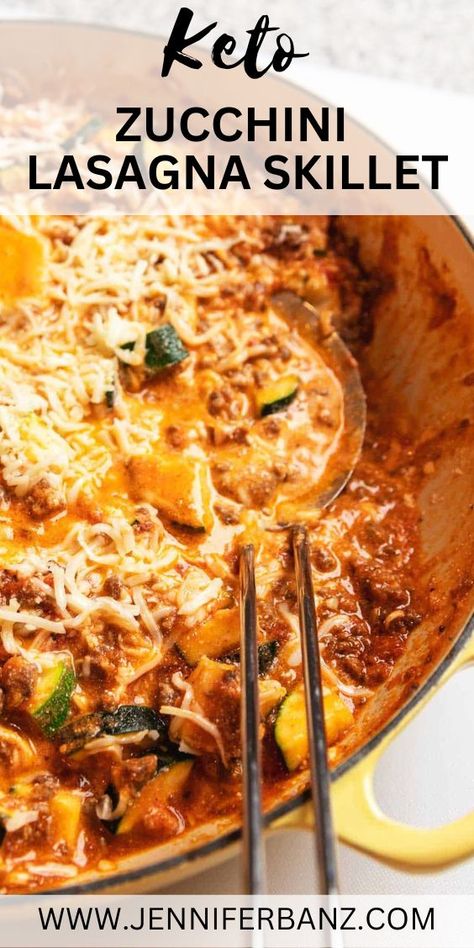 Zucchini Skillet Lasagna, Zucchini Lasagna Bowl, Zucchini Bowl Lasagna, Zucchini Lasagna Soup, Keto Lasagna Zucchini, Keto Zucchini Lasagna, Lasagna Skillet, Keto Skillet, Healthy Skillet Meals