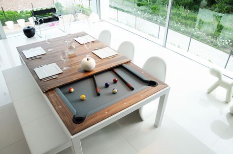 Dining Room Pool Table, American Pool Table, Pool Table Design, Pool Table Dining Table, Pool Table Slate, Pool Table Room, Dining Table Height, Farmhouse Style Furniture, Eating Table