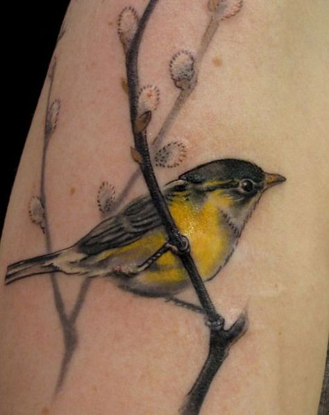 Yellow Bird Tattoo, Realistic Bird Tattoo, Finch Tattoo, Bird Tattoos Arm, Bird Tattoo Men, Vogel Tattoo, Kunst Tattoos, Bird Tattoo