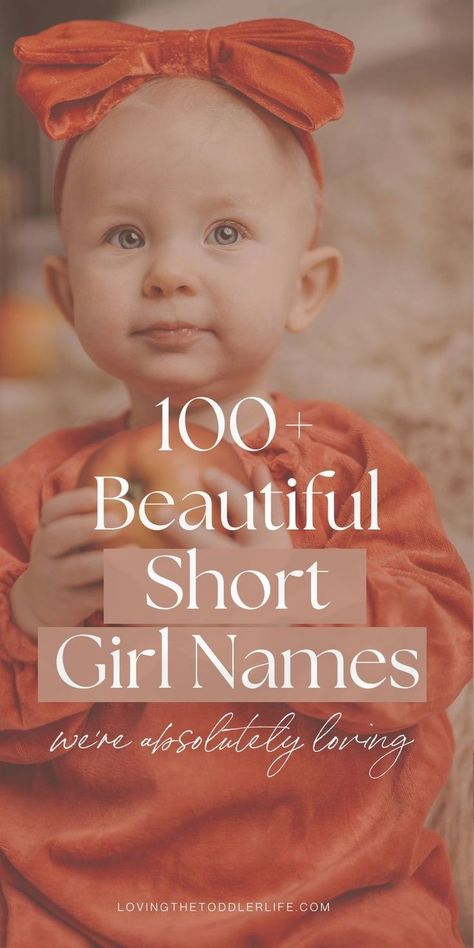 Wanna know the best short baby girl names we are seriously crushing on for 2024? This sweet and simple girl names list are the baby girl names that you don't hear every day - whether you love cute baby names, unique baby names, or majorly uncommon baby names, this full list of simple baby with meanings will give you tons of name inspiration for that sweet little one of yours! Interesting Girl Names, Short Middle Names, Cute Baby Names Unique, Cute Baby Names For Boys, Simple Girl Names, Short Girl Names, Best Baby Girl Names, Short Baby Girl Names, One Syllable Girl Names