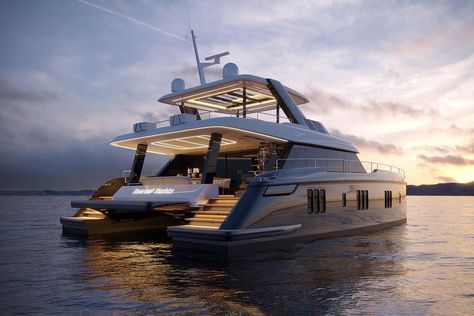 2021 Sunreef 60 Power, Gdansk Pologne - boats.com House Yacht, Sunreef Yachts, Wooden Speed Boats, Yatch Boat, Power Catamaran, Cruiser Boat, Boat Projects, Yacht Interior, Solar Electric