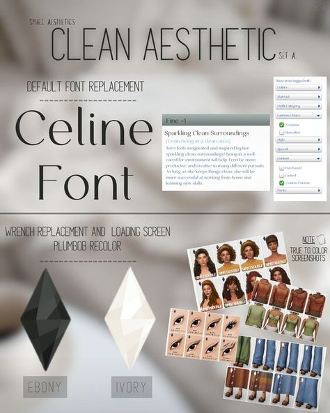 Clean Aesthetics [Sims 4 Default Set] | Patreon Sims 4 Default Cas Background, Sims 4 Wrench Replacement, Sims 4 Cas Organizer Mod, The Sims 2 Default Replacements, Sims 4 Boarding School Mod, Sims 4 Mods Folder Organization, Sims 4 Aggressivekitty, Sims 4 Cc Replacement, Sims 4 Cc Default