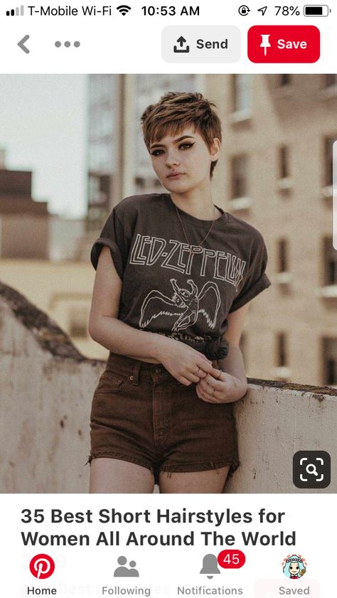 Undercut Designs, Best Short Hairstyles, Sassy Haircuts, Hair Haircuts, Short Pixie Haircuts, Short Pixie Cut, Trending Hairstyles, Girl Short Hair, Short Pixie