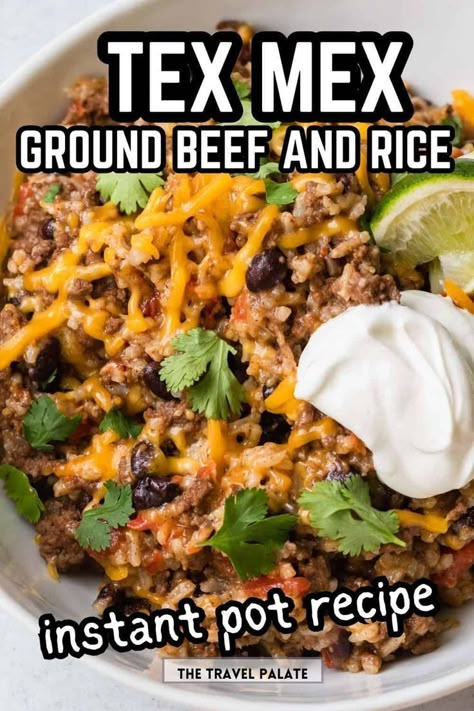 Instant Pot Beef Enchilada Casserole, Instant Pot Recipes Beef, Ground Beef Instant Pot Recipes, Recipes With 1lb Ground Beef, Instant Pot Ground Beef, Ground Beef And Rice, Recipes Using Ground Beef, Beef Recipe Instant Pot, Man Recipes