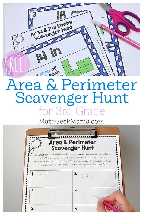 Geometry Activities 3rd Grade, Finding Area 3rd Grade, Perimeter Activities 3rd Grade, Perimeter And Area Activities, Area Perimeter Activities, Area Third Grade, 3rd Grade Games, Third Grade Classroom Management, Perimeter Activities