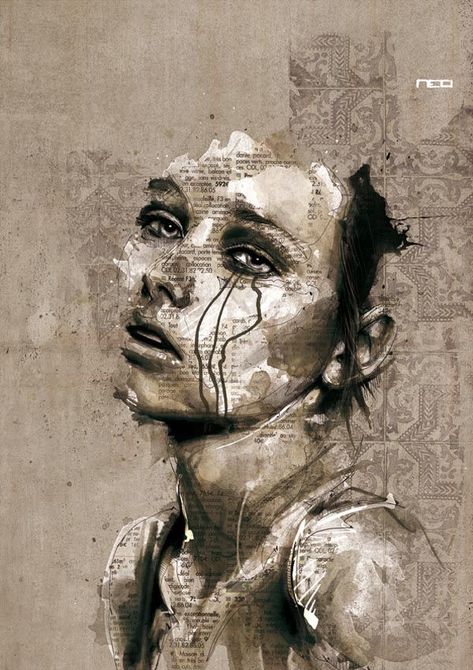 Florian Nicolle, Face Collage, New Media Art, Painting Media, Art Et Illustration, A Level Art, Art And Illustration, Abstract Canvas Painting, Creative Portraits