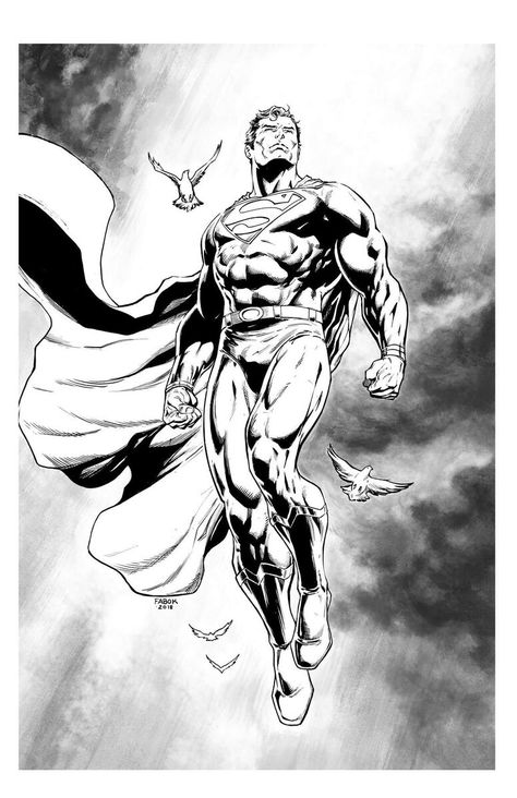 Spiderman And Batman, Superman Drawing, Jason Fabok, Batman Painting, Comics Ideas, Superman Artwork, Comic Art Sketch, Superhero Coloring Pages, Drawing Superheroes