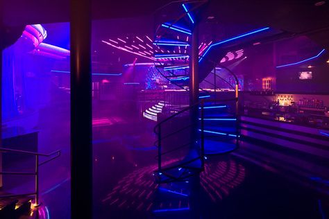 Interior Nightclub Design | Nightclub Theming | Interior L… | Flickr Aesthetics Photography, Pixel Led, Purple Lights, Night Club Aesthetic, Club Lighting, Nightclub Aesthetic, Nightclub Design, Blue Lights, Clubbing Aesthetic