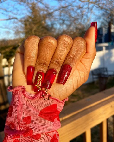 Custom Reusable Press On Nails on Instagram: “what’s your sign?: aries set _ get a complimentary mini birth chart and placement analysis with your order… Nails With 3d Charms, Aries Birthday Nails, Aries Nail Designs, Aries Nails, Aries Birthday, Gel Press, Birthday Nails, Aries Zodiac, Birth Chart