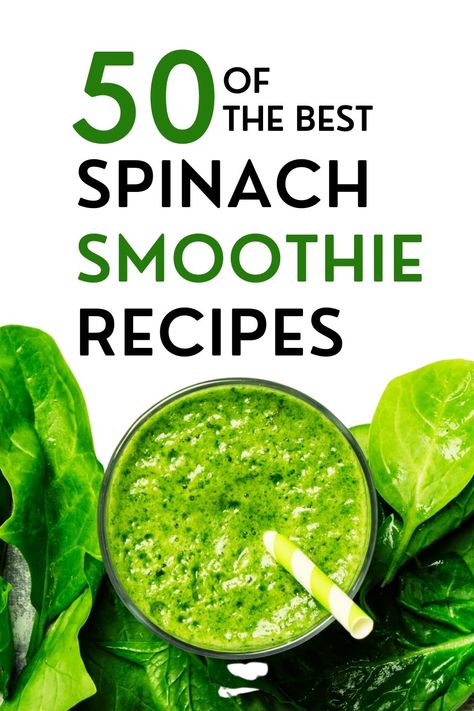 The Best Healthy Spinach Smoothie Recipes Sweet Spinach Smoothie, Spinach Shakes Healthy, Protein Shake Recipes With Spinach, Spinach Shake Recipes, Spinach Smoothies Healthy, Savory Smoothies, Smoothie Recipes With Spinach, Frozen Spinach Smoothie, Spinach Smoothie Recipes Healthy