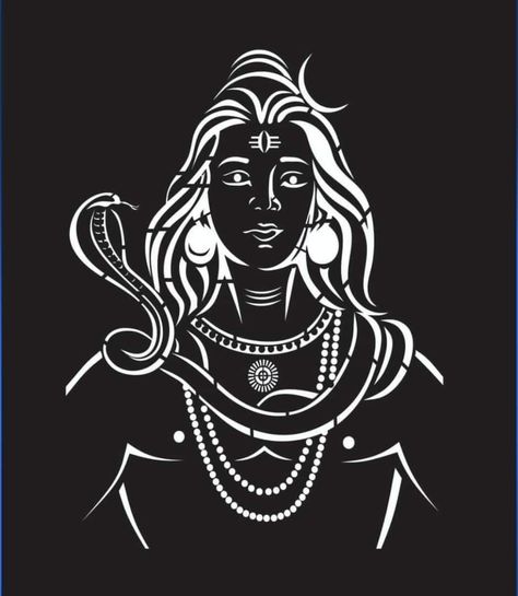 Mahadev Vector Art, Shiv Outline, Jali Design, Jaali Design, Laser Cut Stencils, Fabric Painting Techniques, Cute Diy Room Decor, Cute Black Wallpaper, Cnc Design