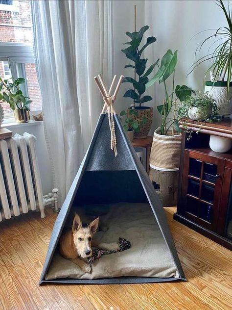 teepee dog house Bunny Bed, Indoor Dog Bed, Dog Teepee, Custom Dog Houses, Dogs Bed, Bunny Beds, Personalized Dog Beds, Custom Dog Beds, Pet Teepee