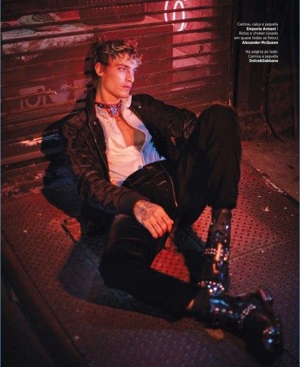 Fashion Editorial Street, Punk Poses, Jonathan Bellini, Punk Photoshoot, Neo Punk, Nighttime Photography, Inspiration Photoshoot, Portugal Fashion, Punk Men