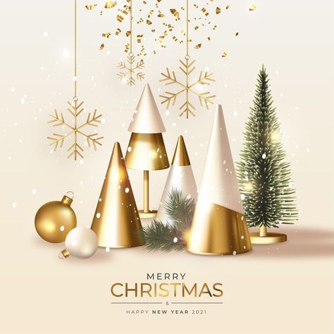 Modern merry christmas greeting card wit... | Free Vector #Freepik #freevector #christmas #christmas-tree #christmas-card #tree Christmas Greeting Cards Design, Christmas 3d Design, Merry Christmas Card Design, Christmas Greetings Card, Merry Christmas Cards, Merry Christmas Greeting Card, Merry Christmas Design, Xmas Greeting Cards, Modern Christmas Cards