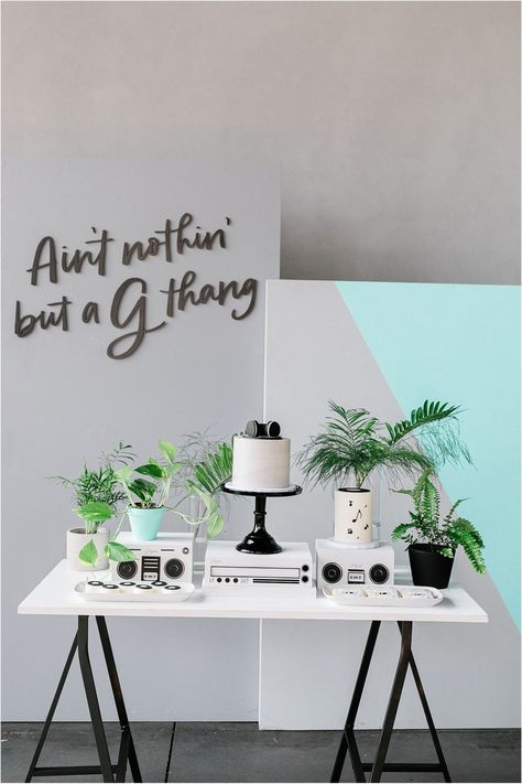 Ain't Nothin' But A G Thang First Birthday Party | Mommy Diary ® Three Thang Birthday, Aint Nothin But A 3 Thang Party, Hip Hop Birthday Party, Money Party, Gangster Party, Hip Hop Birthday, Boys 1st Birthday Party Ideas, Boy Birthday Party Themes, Tafel Decor