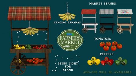 Leo 4 Sims: Farmers Market • Sims 4 Downloads Sims 4 Market Cc, Sims 4 Farmers Market, Sims 4 Farmer Career, Sims 4 Flea Market, Sims 4 Farmers Market Cc, Sims 4 Market Place, Sims 4 Grocery Store Build, Sims 4 Clutter Cc, Leo Sims